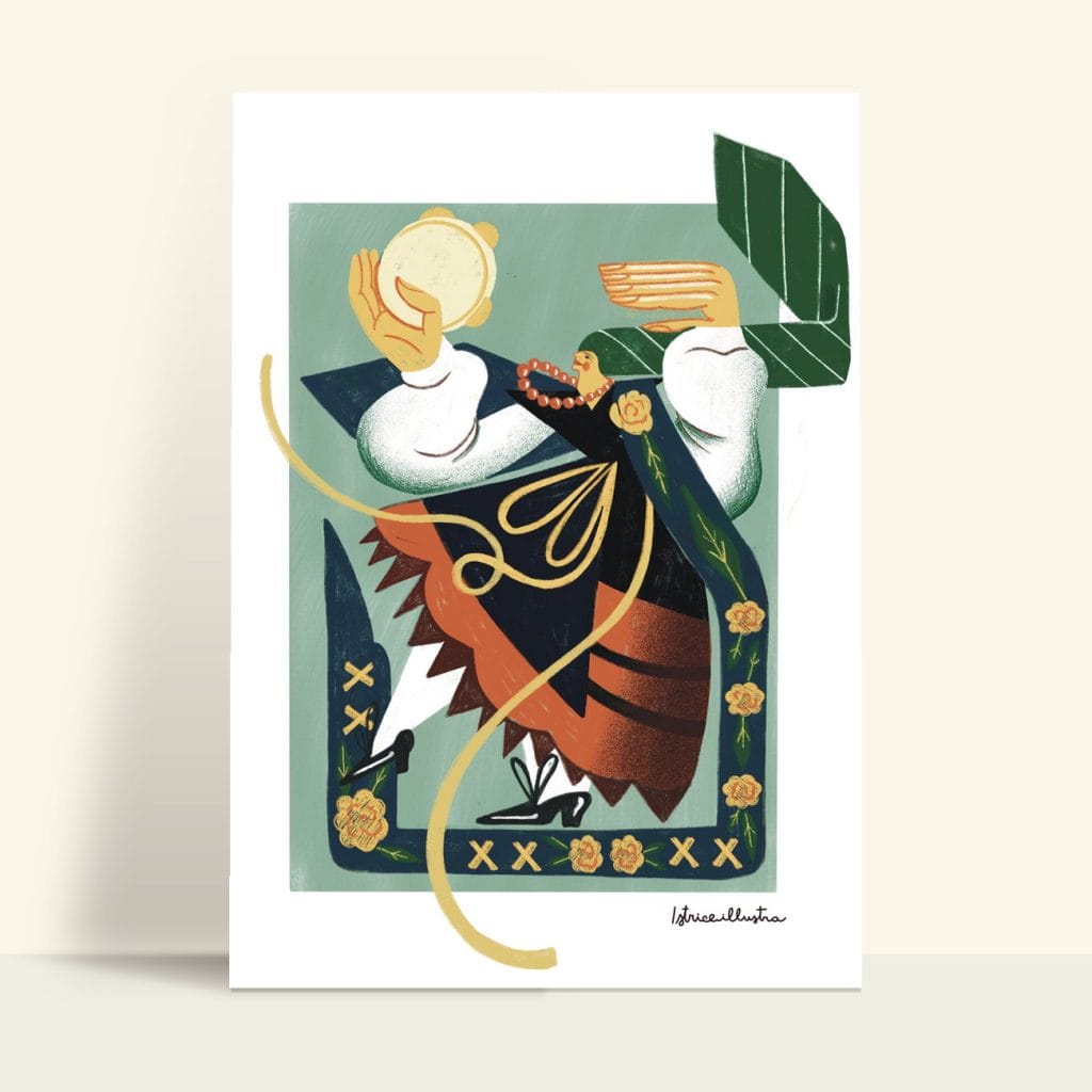 Asturiana Old · Illustration art print by Istrice Illustration