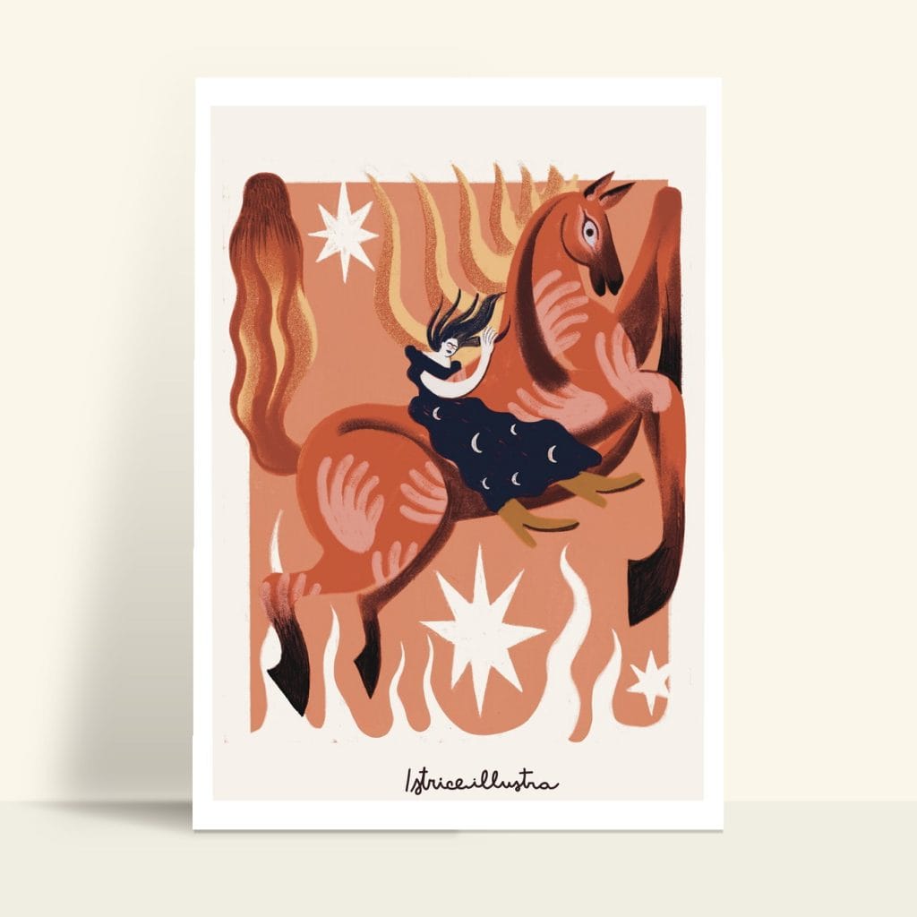Be Free · Lámina ilustrada de Istrice Illustration
