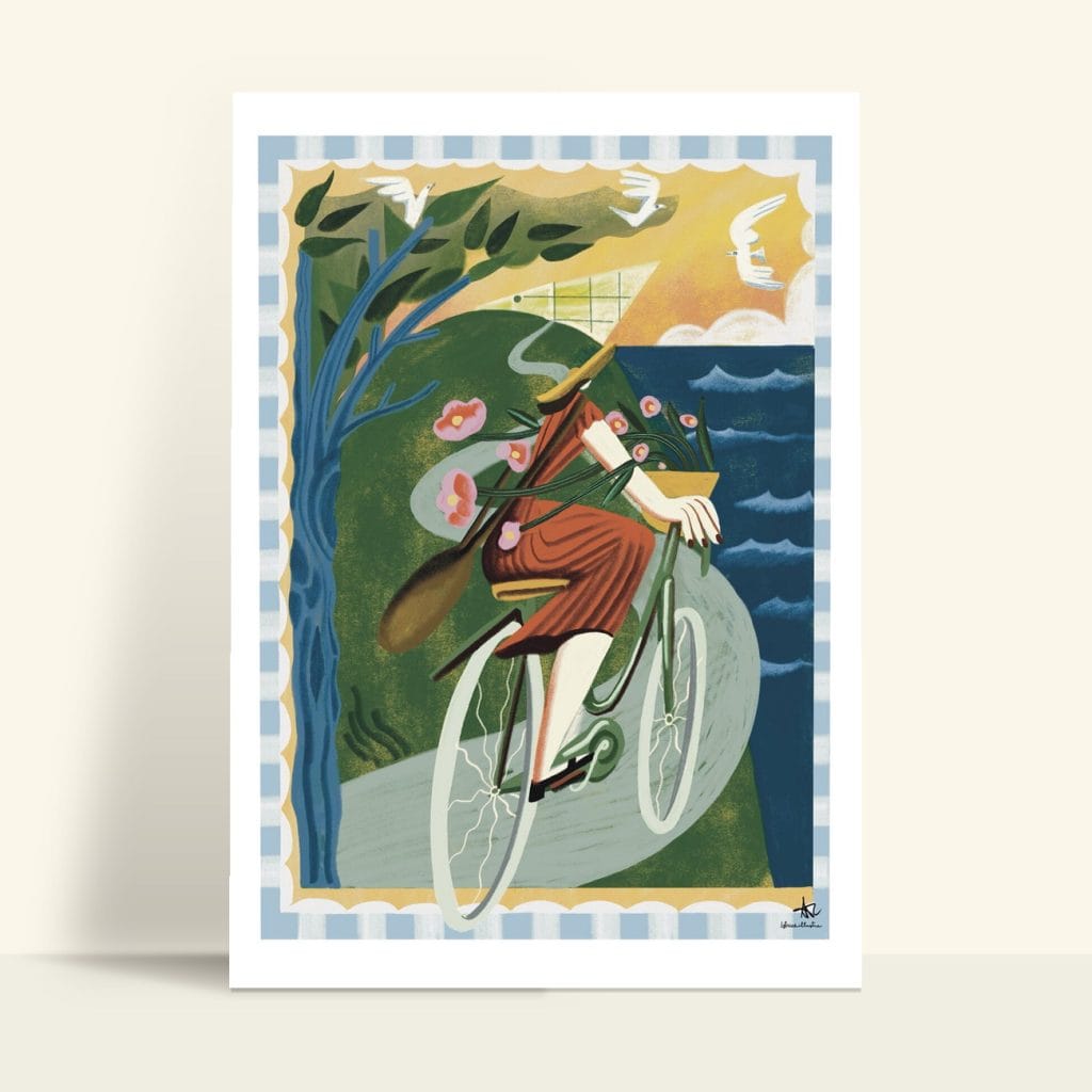 Bike · Lámina ilustrada de Istrice Illustration