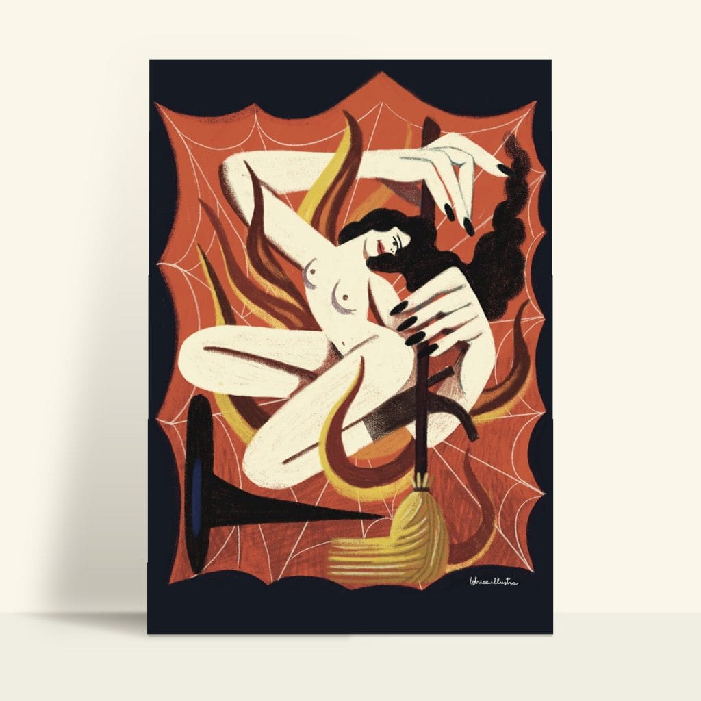 Bruja · Lámina ilustrada de Istrice Illustration