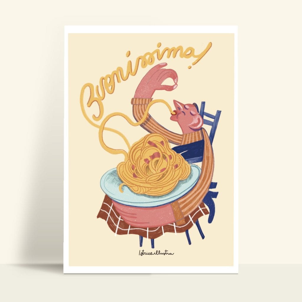 Buonissimo · Illustration art print by Istrice Illustration