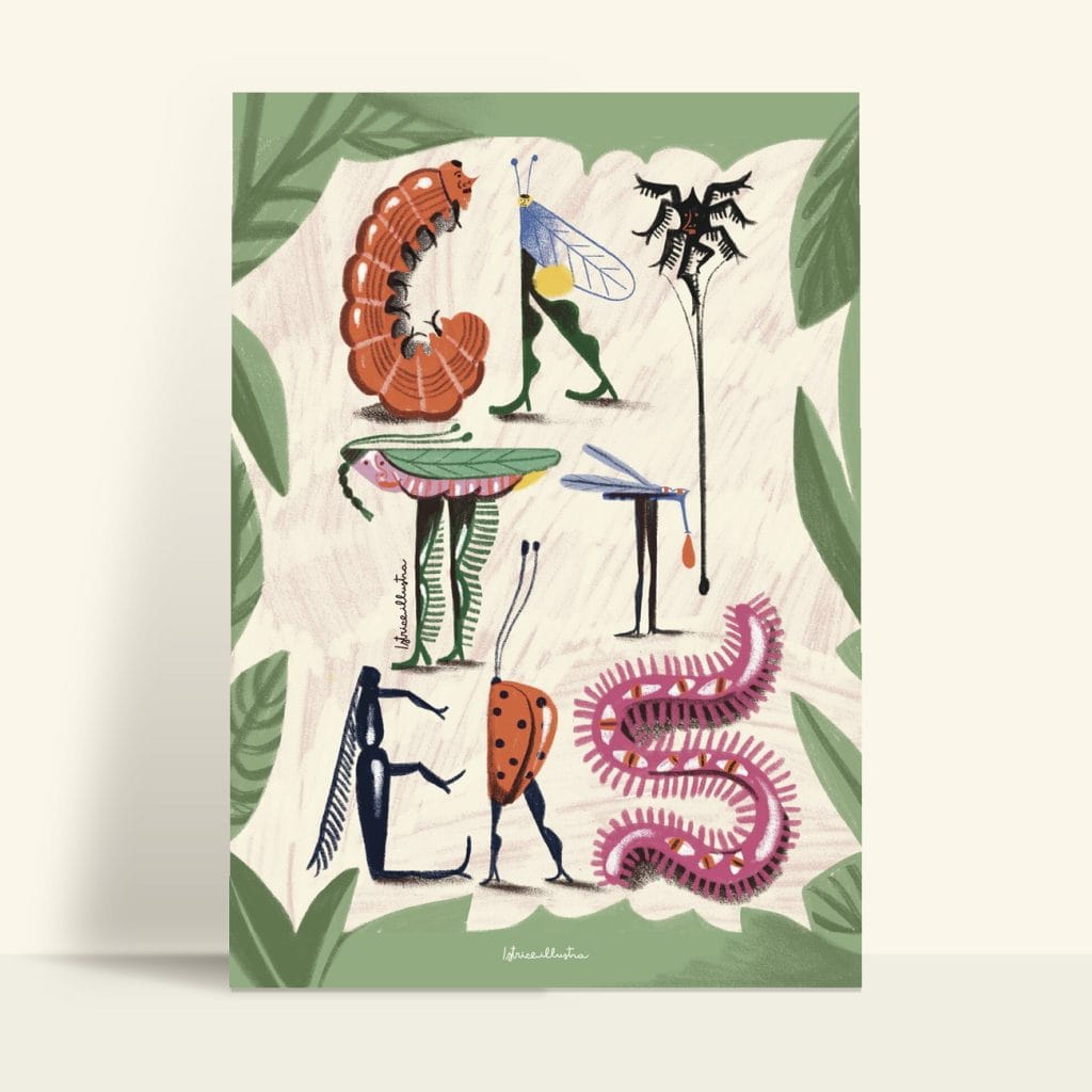 Critters · Lámina ilustrada de Istrice Illustration