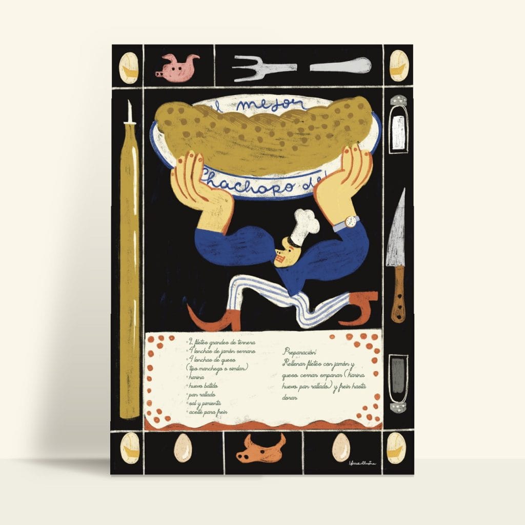 Mejor Cachopo · Illustration art print by Istrice Illustration