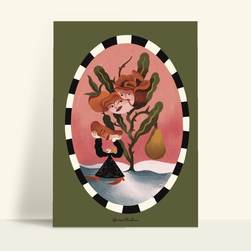 Mi Funeral · Illustration art print by Istrice Illustration