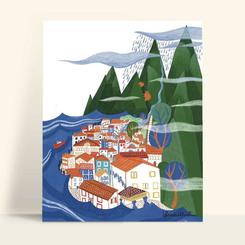 Norte · Illustration art print by Istrice Illustration