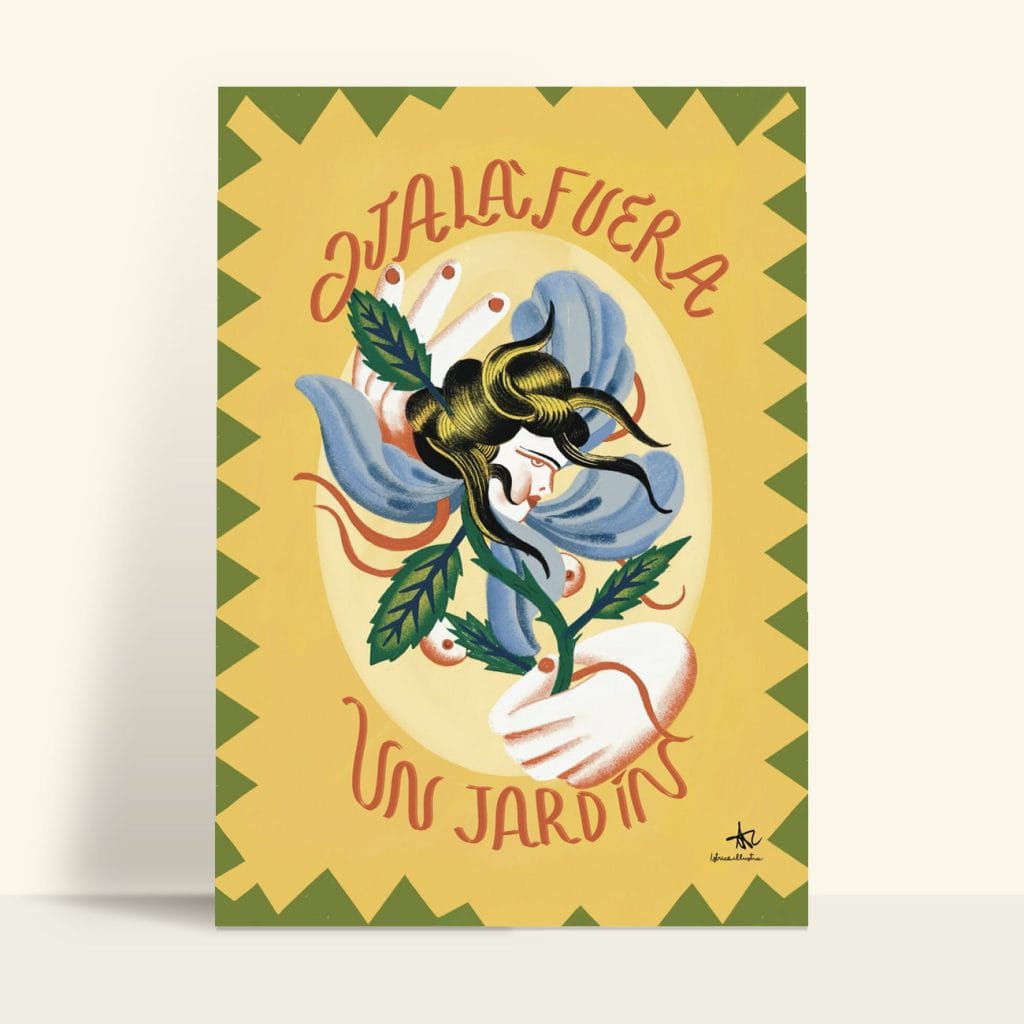 Ojalá Fuera un Jardín · Lámina ilustrada de Istrice Illustration