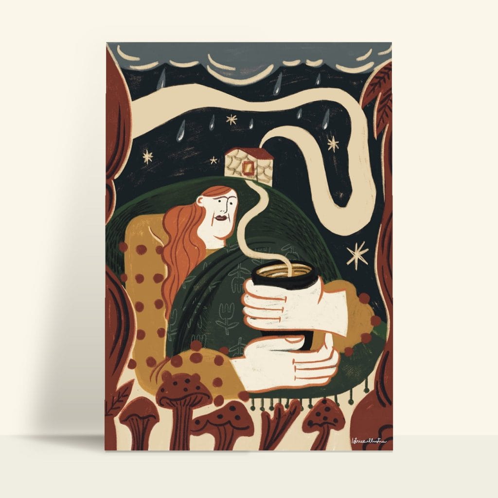 Otoño · Illustration art print by Istrice Illustration