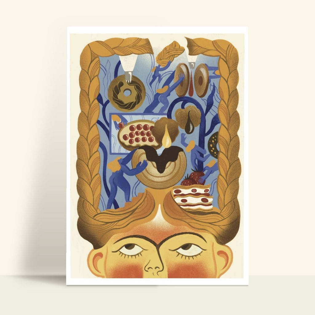 Postres · Illustration art print by Istrice Illustration