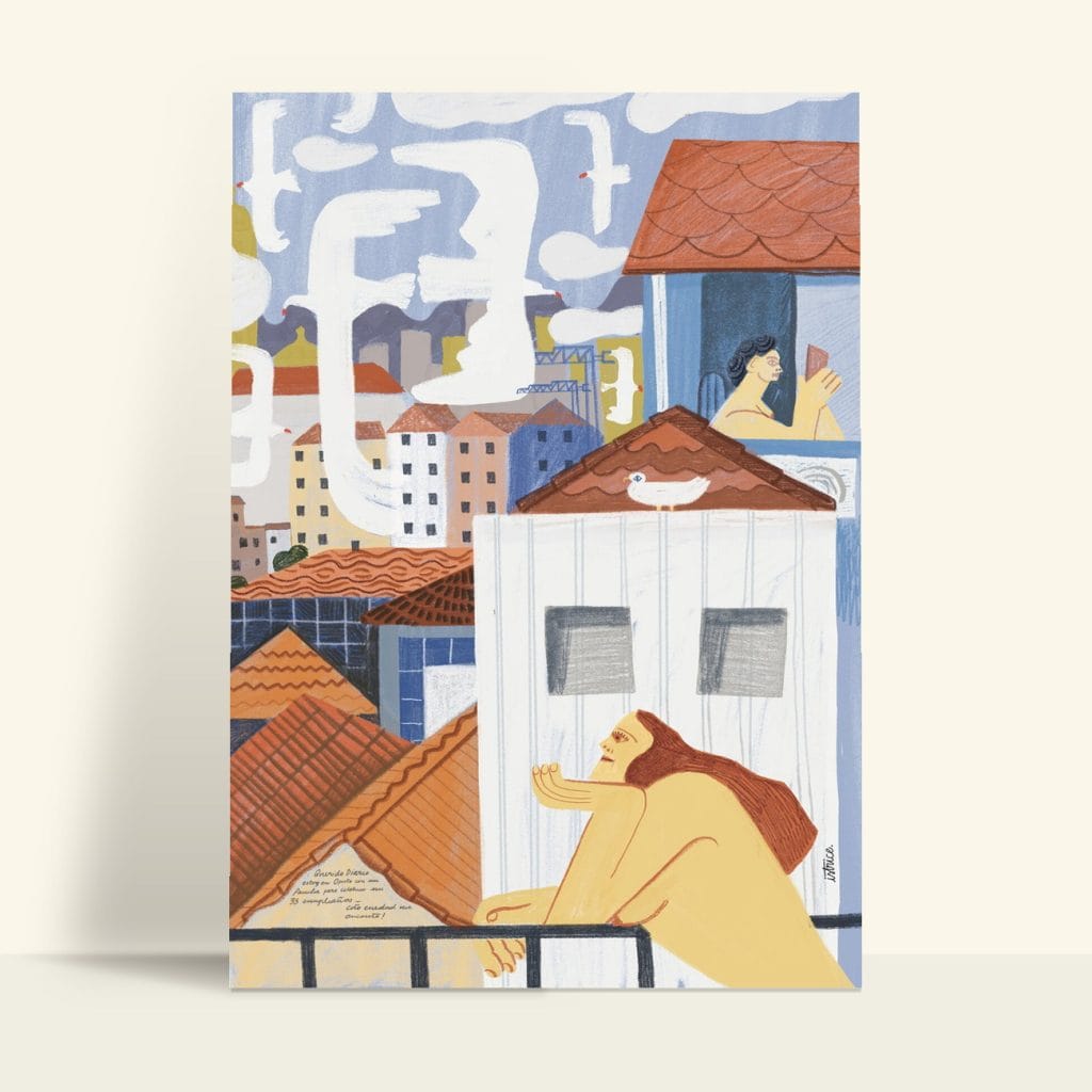 Querido Diario · Illustration art print by Istrice Illustration