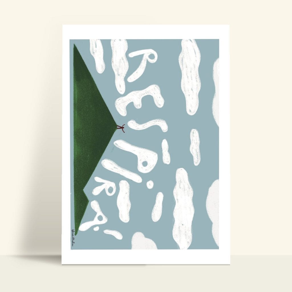 Respira · Illustration art print by Istrice Illustration