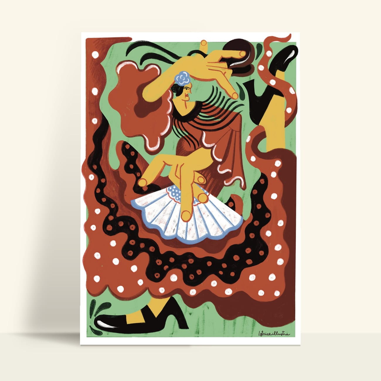 Sevillana · Lámina ilustrada de Istrice Illustration