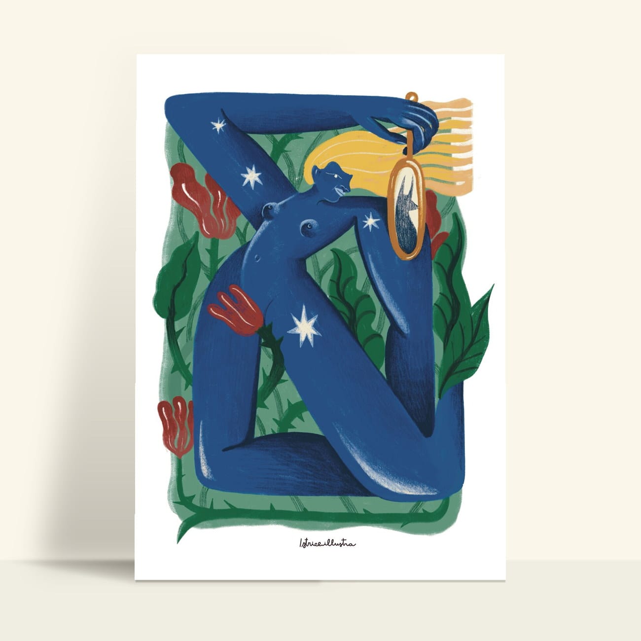 Soy Un Lobo · Lámina ilustrada de Istrice Illustration