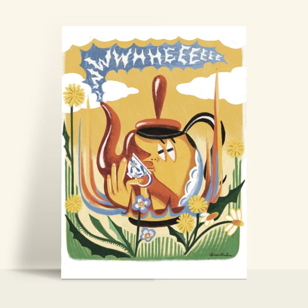 Weee · Illustration art print by Istrice Illustration