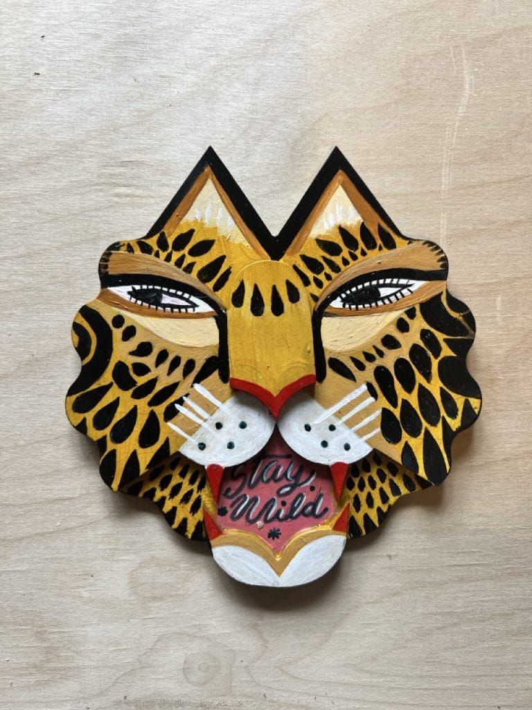Stay wild · Pintura original de Istrice Illustration