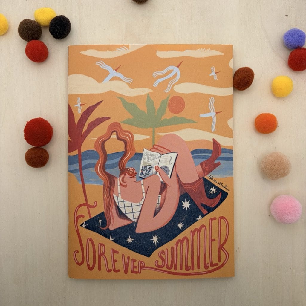 Forever Summer · Libreta ilustrada hecha a mano de Istrice Illustration
