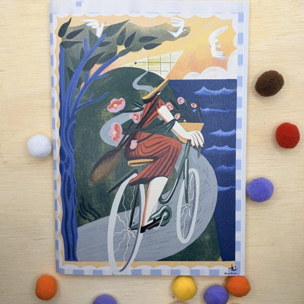 Bike · Libreta ilustrada hecha a mano de Istrice Illustration