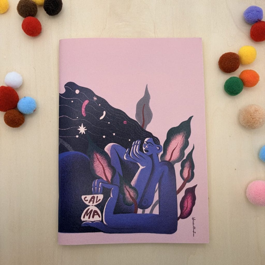 Calma · Libreta ilustrada hecha a mano de Istrice Illustration