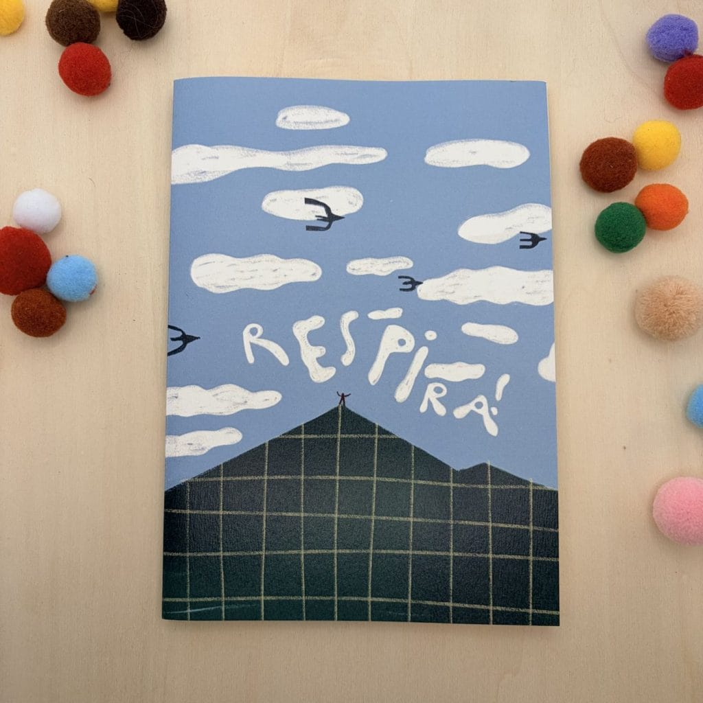 Respira · Handmade illustrated notebook by Istrice Illustration