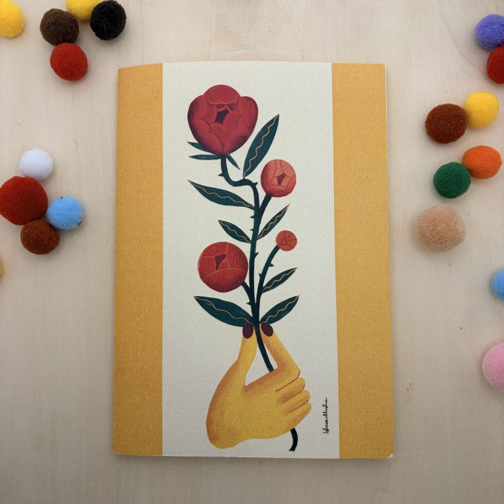Rosas · Handmade illustrated notebook by Istrice Illustration
