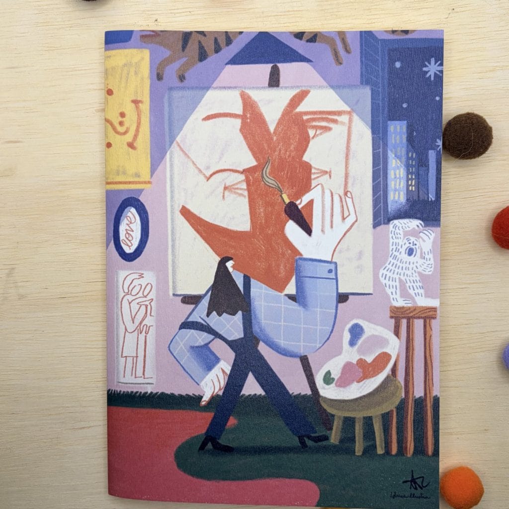 S. Valentine · Handmade illustrated notebook by Istrice Illustration