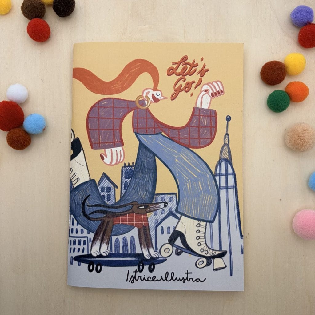 Vamos · Handmade illustrated notebook by Istrice Illustration
