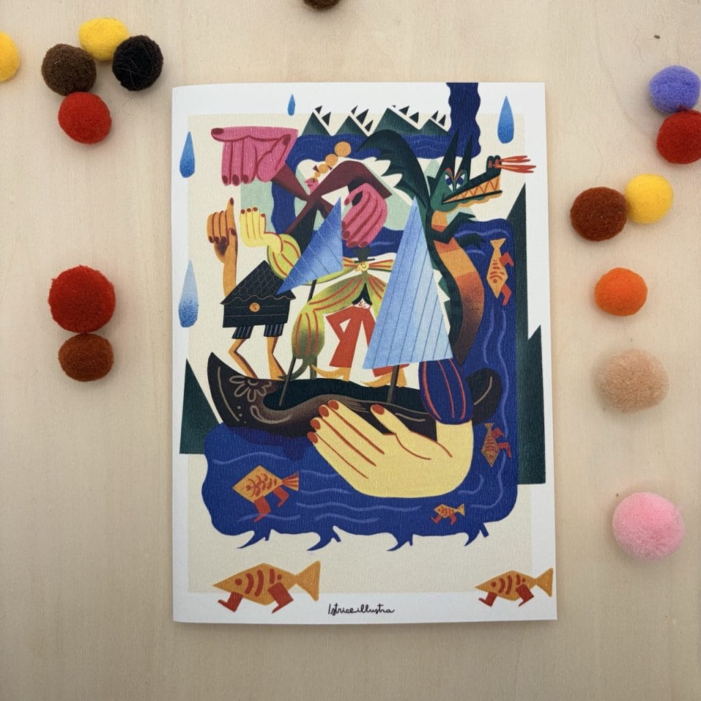 Nalon · Libreta ilustrada hecha a mano de Istrice Illustration