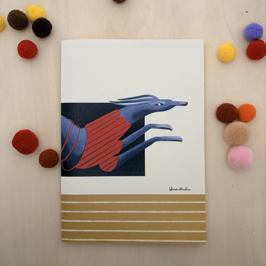 Perro · Libreta ilustrada hecha a mano de Istrice Illustration