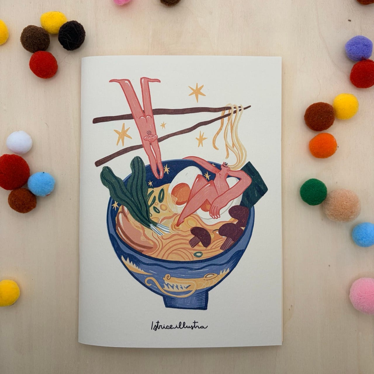 Ramen is Sexy · Libreta ilustrada hecha a mano de Istrice Illustration