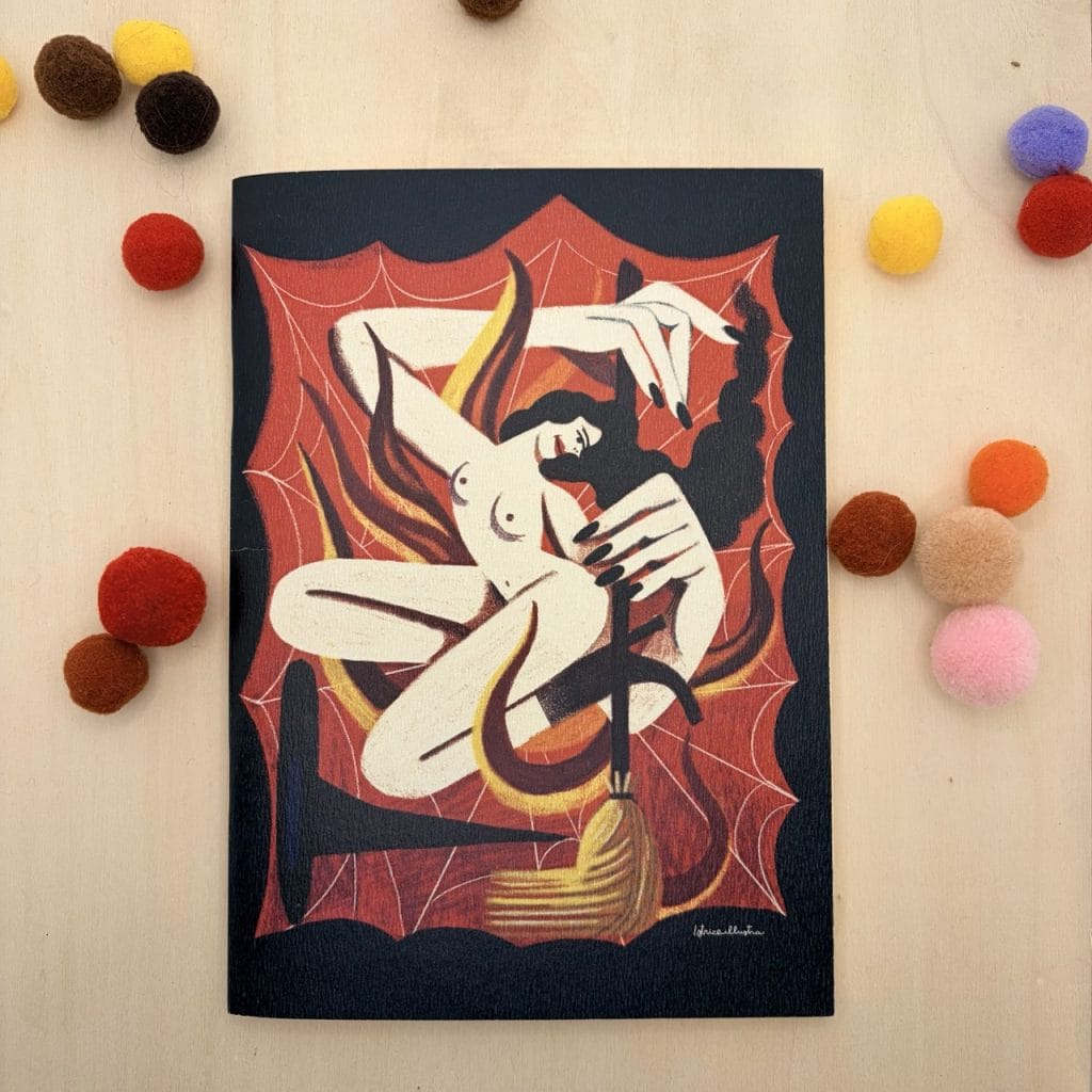 Bruja · Libreta ilustrada hecha a mano de Istrice Illustration