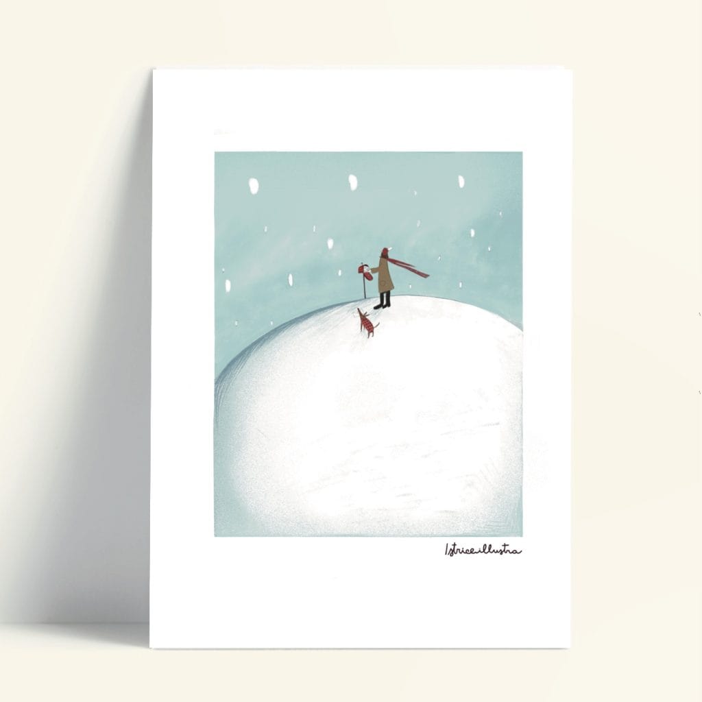Letter to Santa · Illustration art print by Istrice Illustration