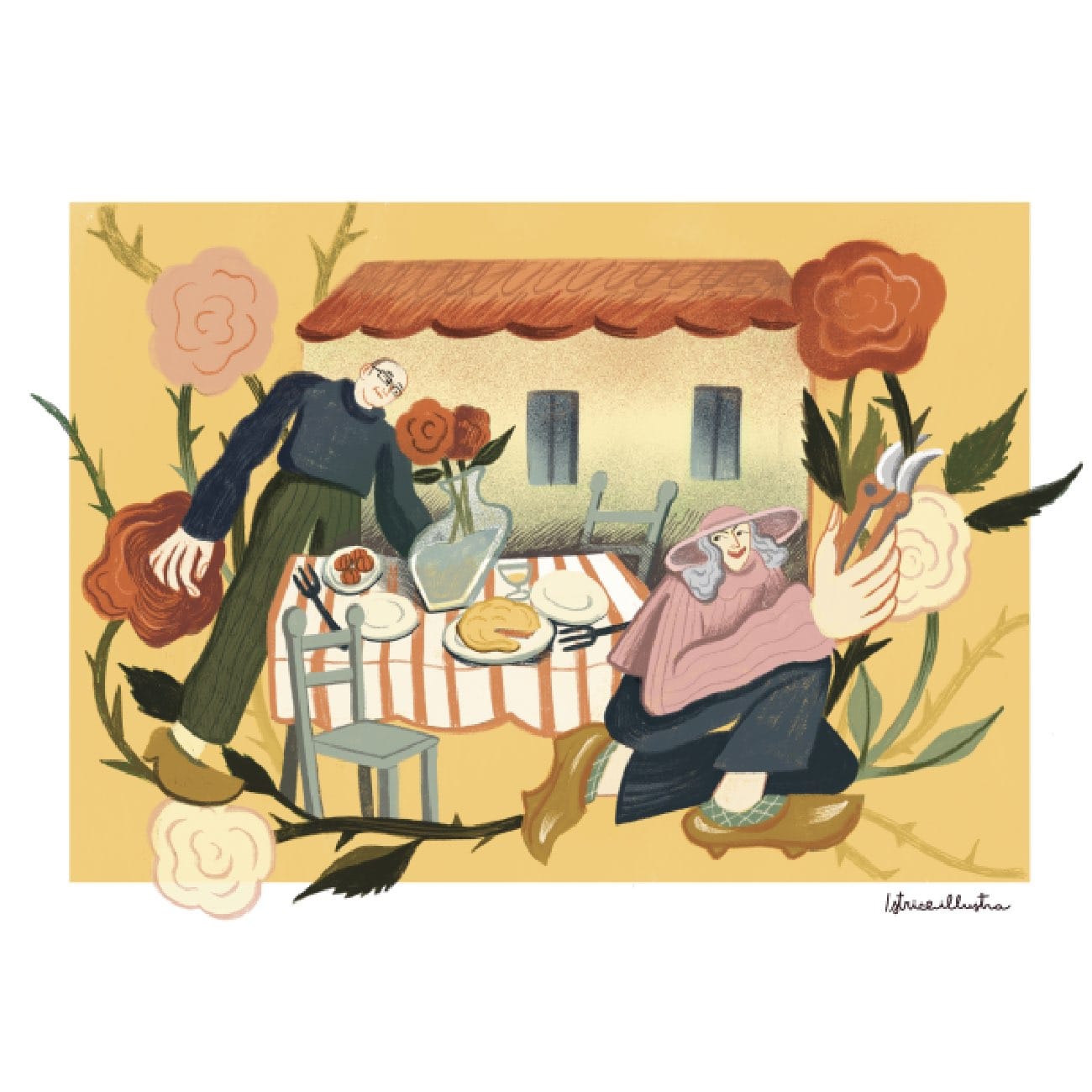 Family portrait illustration - Image 3