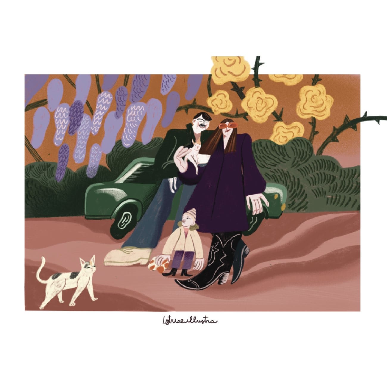 Family portrait illustration - Image 2