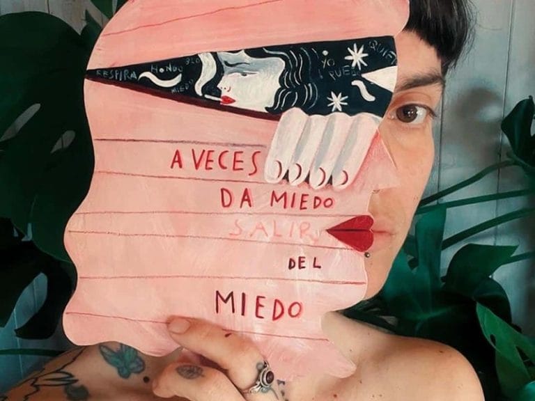 Salir del miedo, Andrea’s illustration in Fusión Asturias magazine